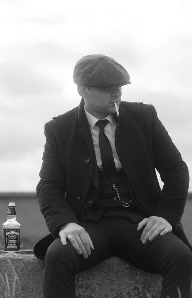 Man in 1920s outfit