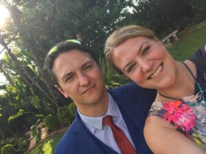 Corné & Sam scrubbed up for a wedding!