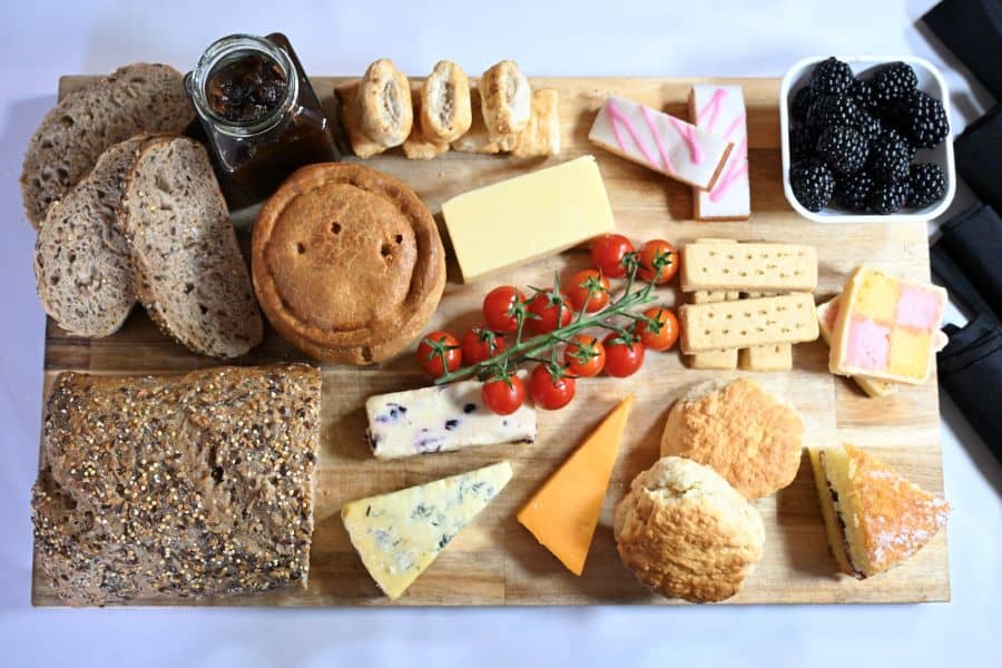 Board of British snacks