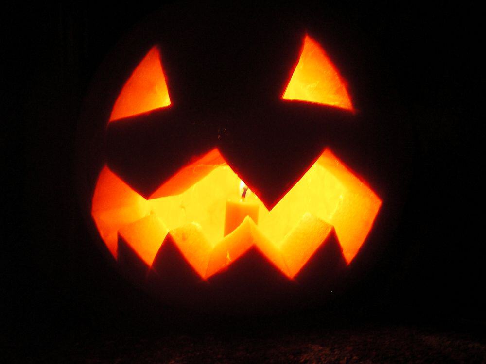 Carved Halloween pumpkin