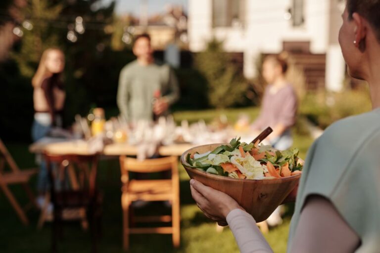 Garden party friends