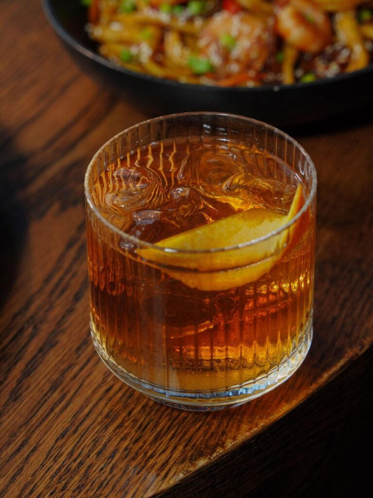 Old fashioned cocktail