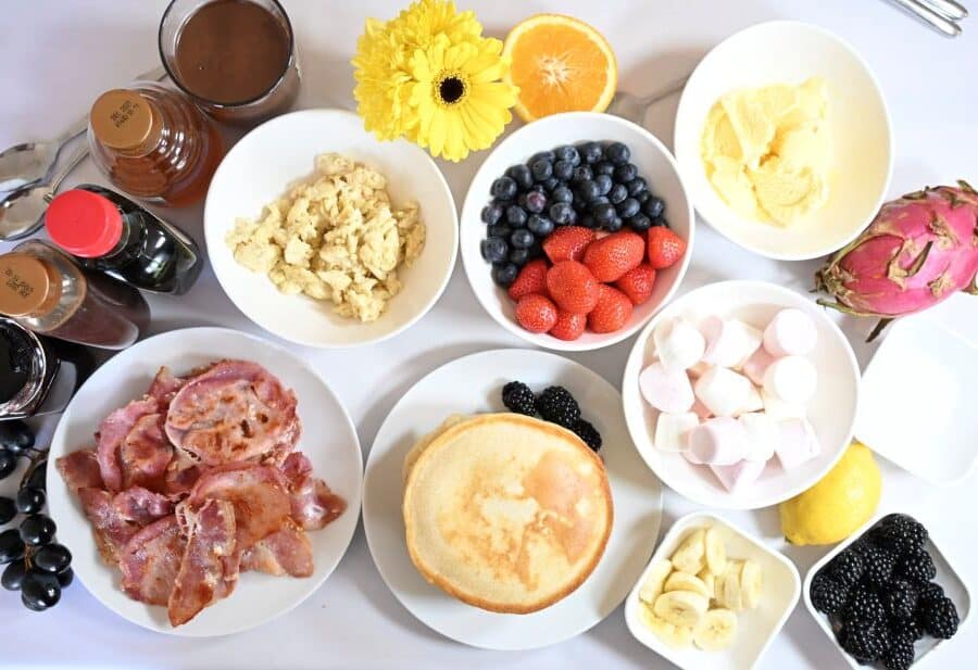 All the pancake toppings anyone could ever want!